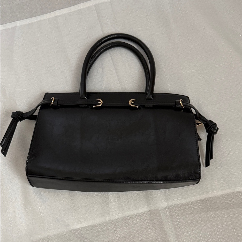 ASOS Black Satchel with Gold Accents